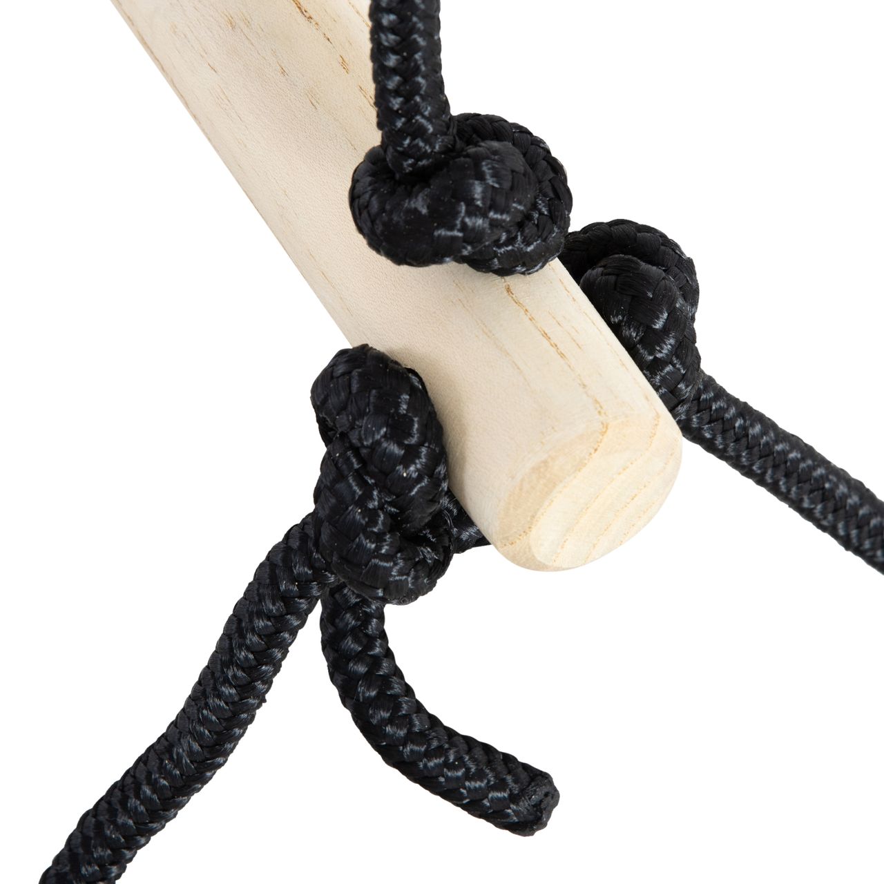 Outsunny 1,65 m Kinder Kletterleiter aus Holz Strickleiter Seilbrücke Hängeleiter für 3-14 Jahre Belastbarkeit bis 100 kg Outdoor Indooor Natur 88 x 40 x 165 cm