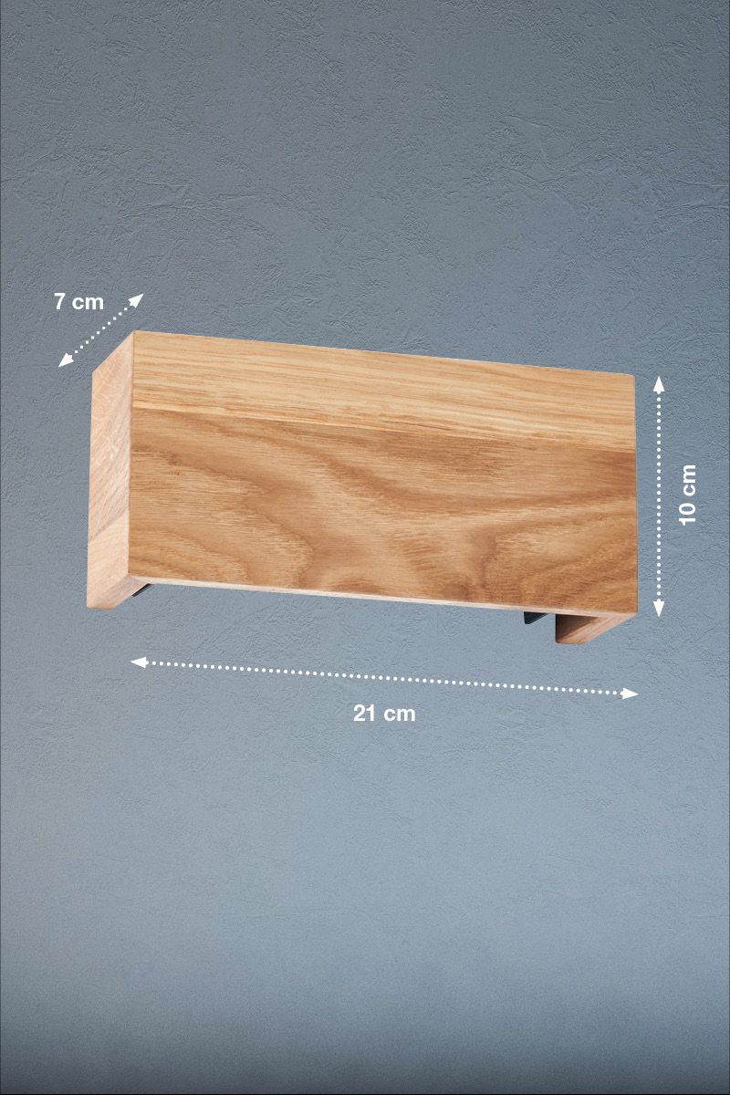 Fischer & Honsel 6-flg LED Wandlampe Shine-Wood 21 cm