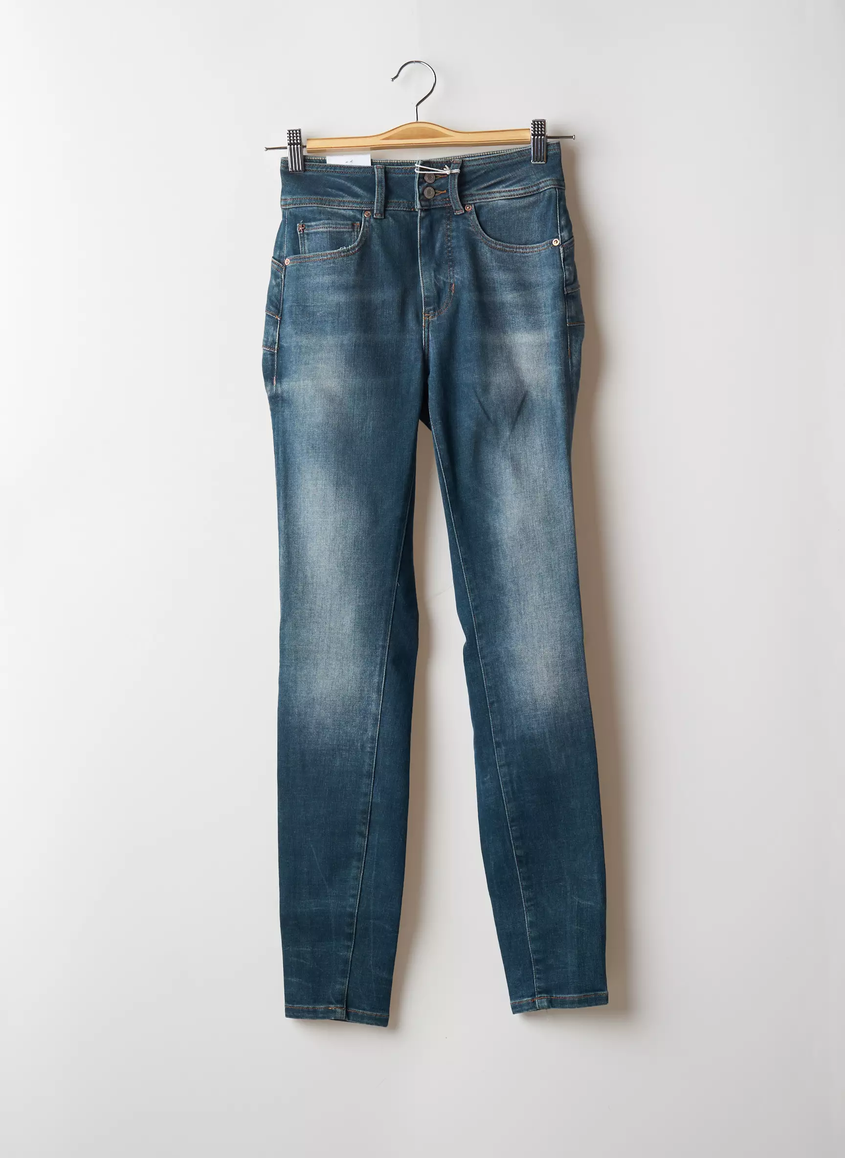 Guess Jeans Skinny Femme couleur bleu