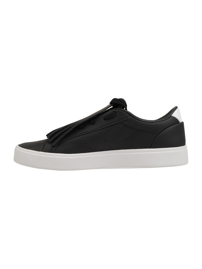 Sneaker aus Leder Modell 'Sleek' in schwarz