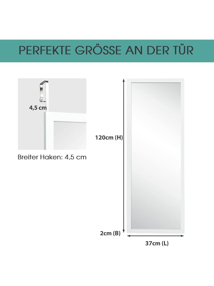 COSTWAY Wandspiegel in Weiß günstig kaufen 120 cm