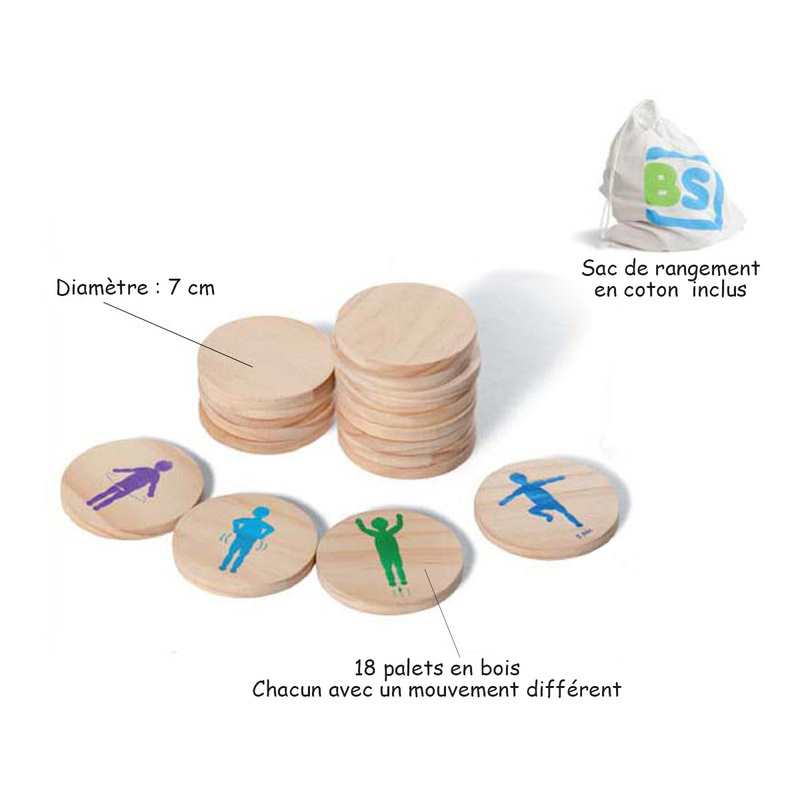 Jeu de mouvements et de mémoire Moves BS Toys