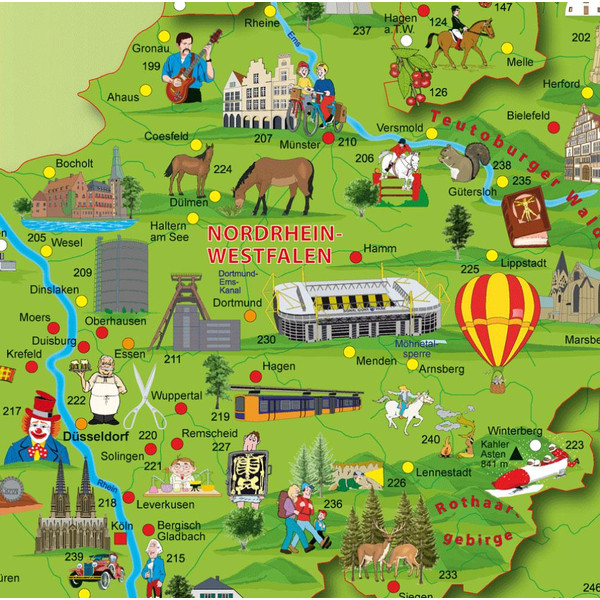 KINDER DEUTSCHLANDKARTE POSTER