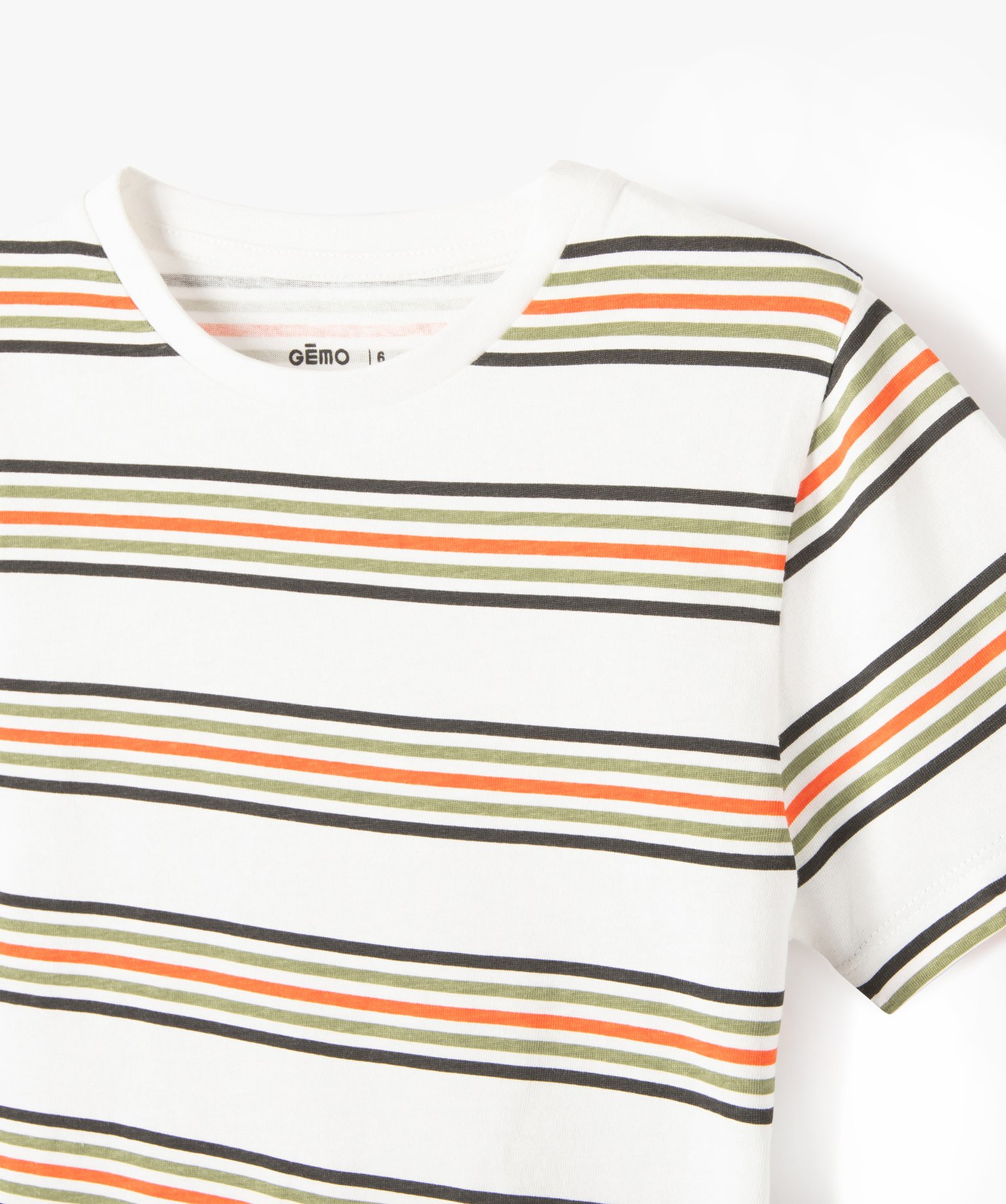 Tee-shirt Garçon à manches courtes à motifs raye | GEMO