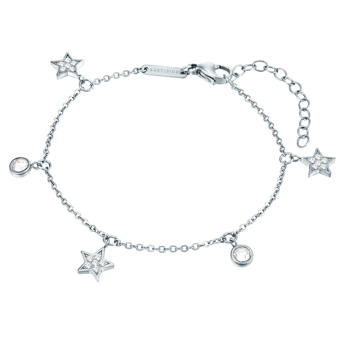 Armband Stern Edelstahl Preciosa in Silber