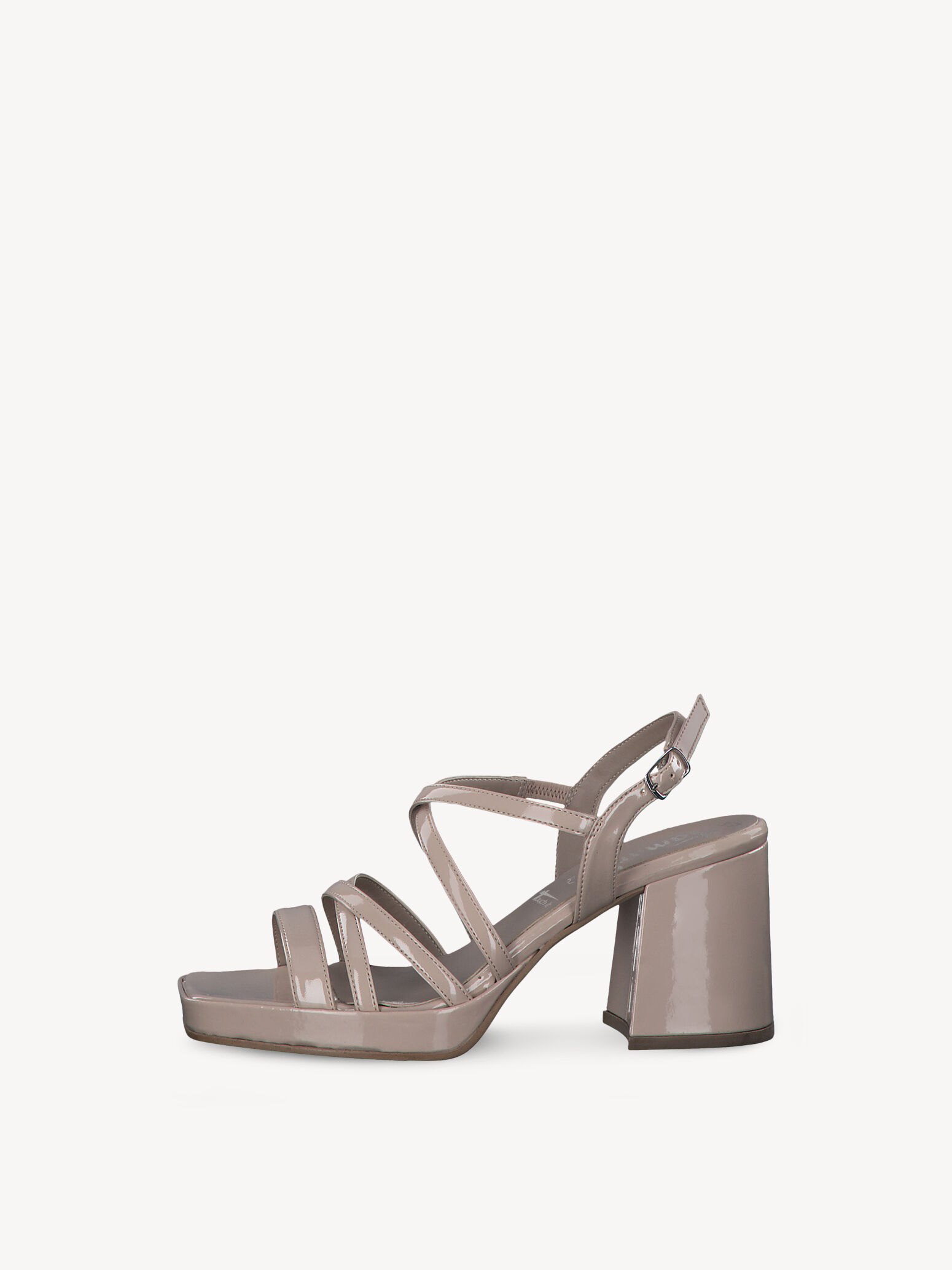 Sandale à talon - beige