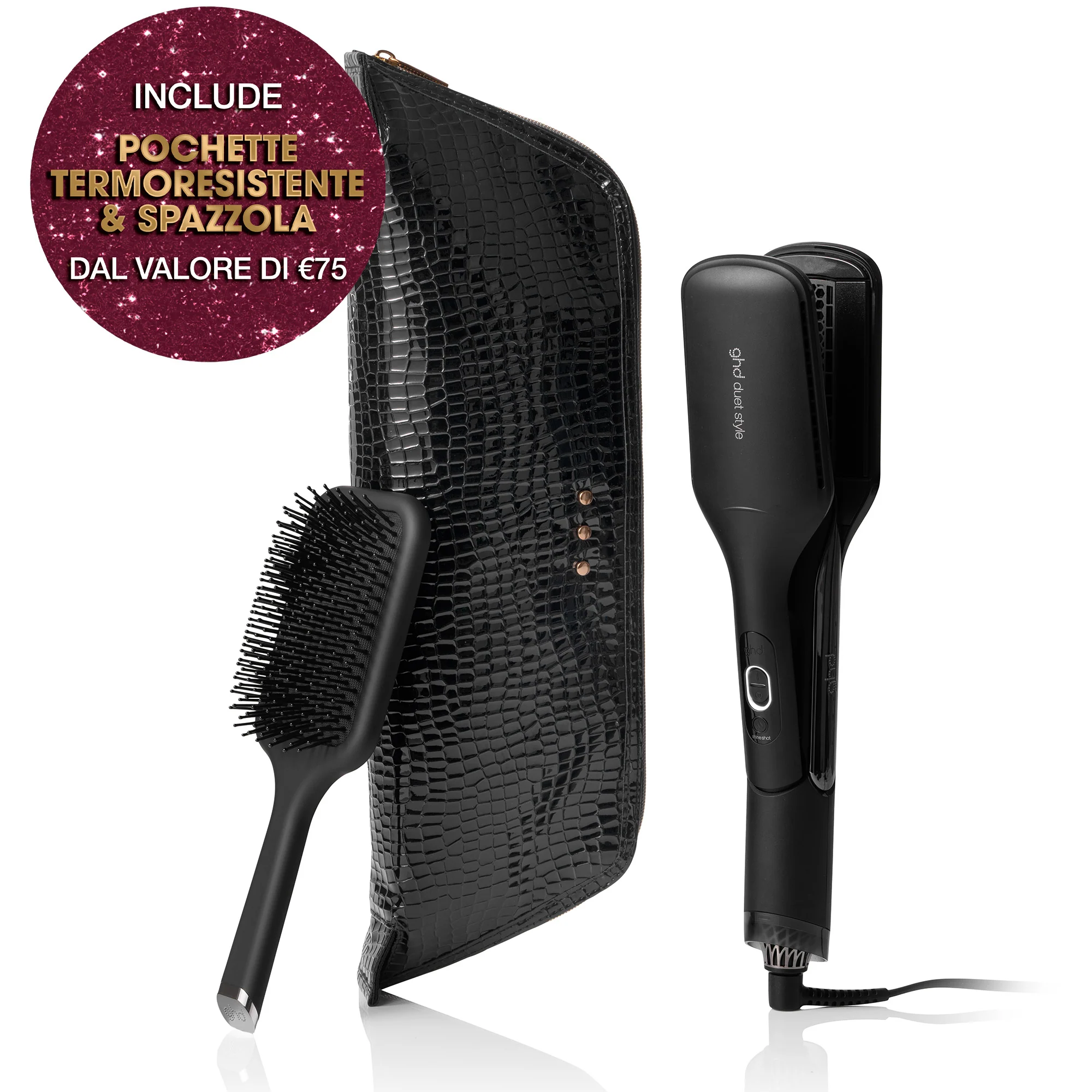 Σετ δώρου Hot Air Styler ghd duet style - επαγγελματικό πιστολάκι μαλλιών + βούρτσα με βελόνες - Σετ δώρου μαλλιών, Ισιωτικά μαλλιών, Βούρτσες