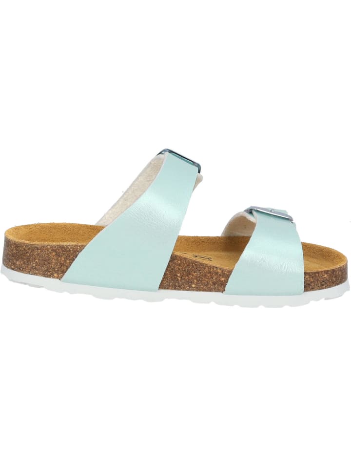palado Pantoletten in hellgrün metallic günstig kaufen 32
