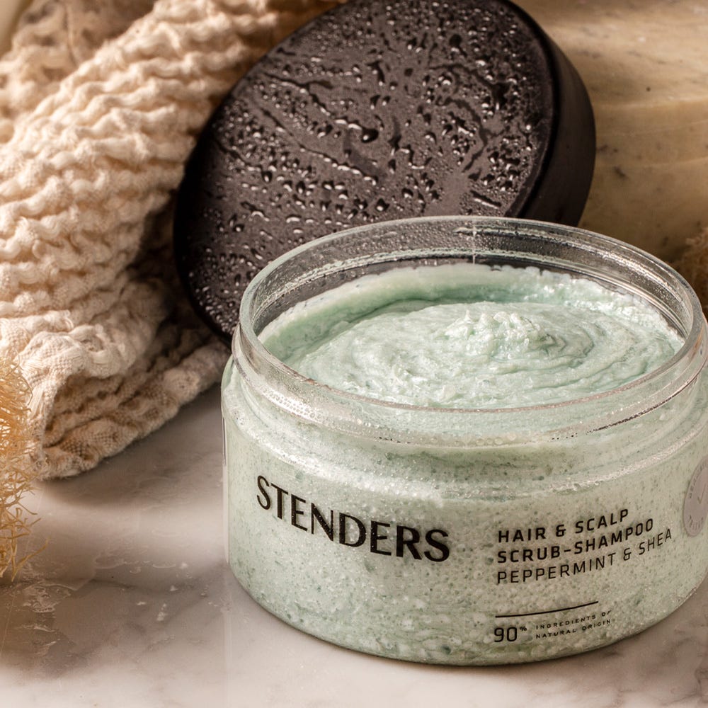 STENDERS Haar & Kopfhaut Peeling-Shampoo Pfefferminze & Shea 300 g