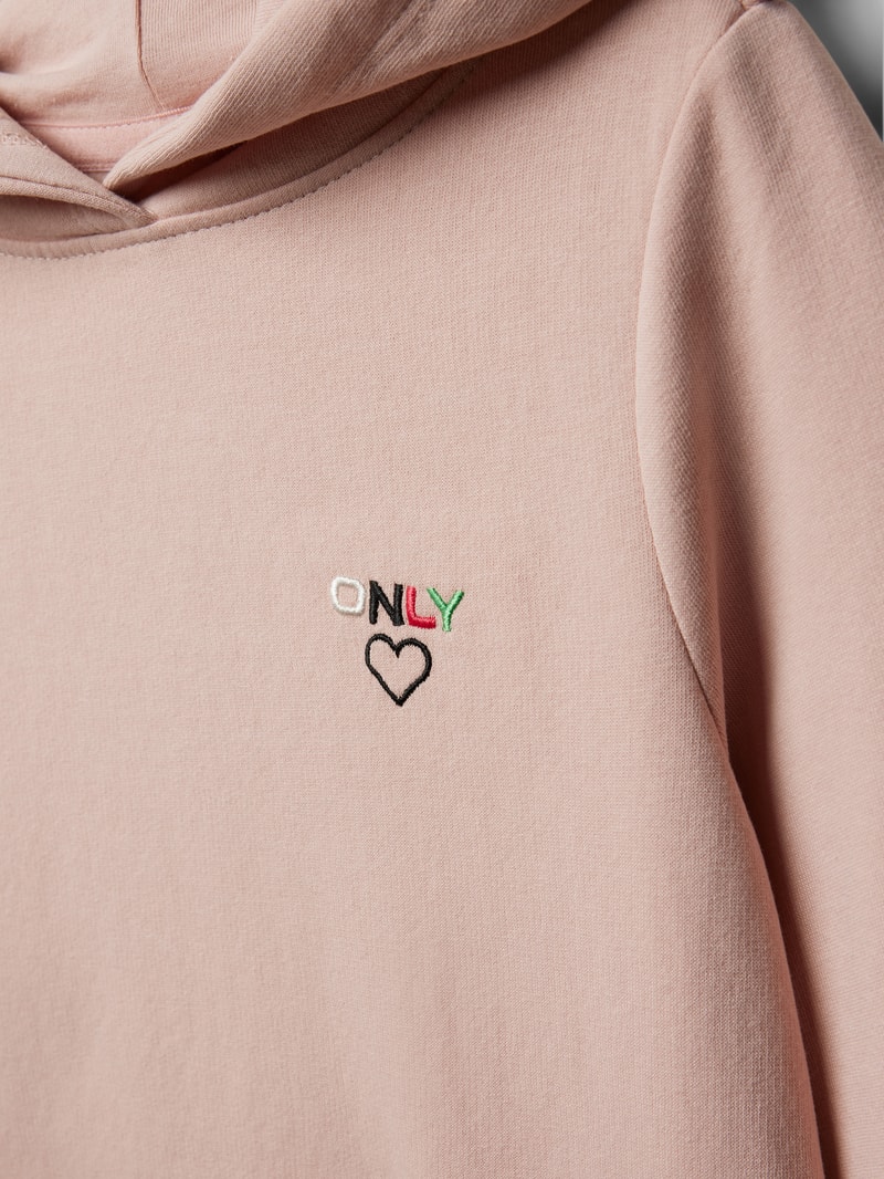Hoodie mit Motiv-Stitching Modell 'NOOMI' in altrosa
