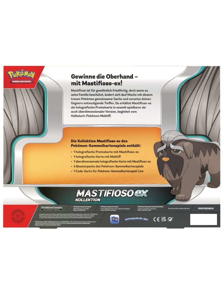 Pokémon Mastifioso-EX Kollektion | Pokemon | Sammel-Karten | Edition deutsch günstig kaufen onesize