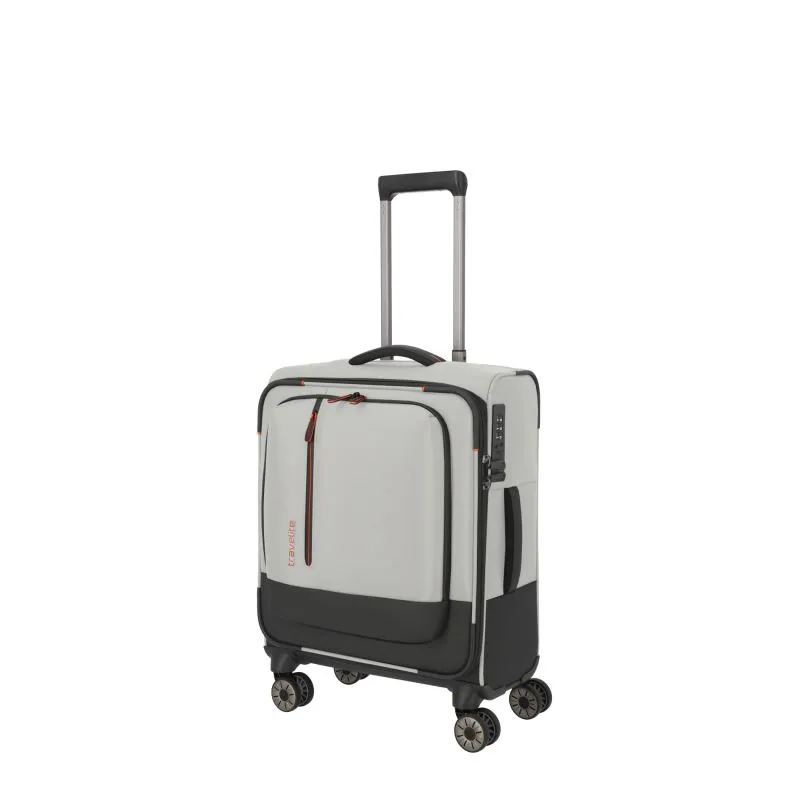 Travelite CROSSLITE Bordtrolley S mit 4 Rollen (55 cm) - Natur