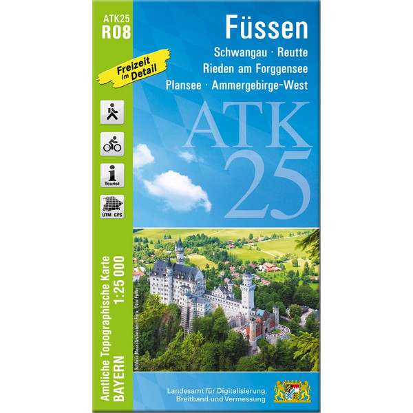 FÜSSEN 1:25 000 - Wanderkarte
