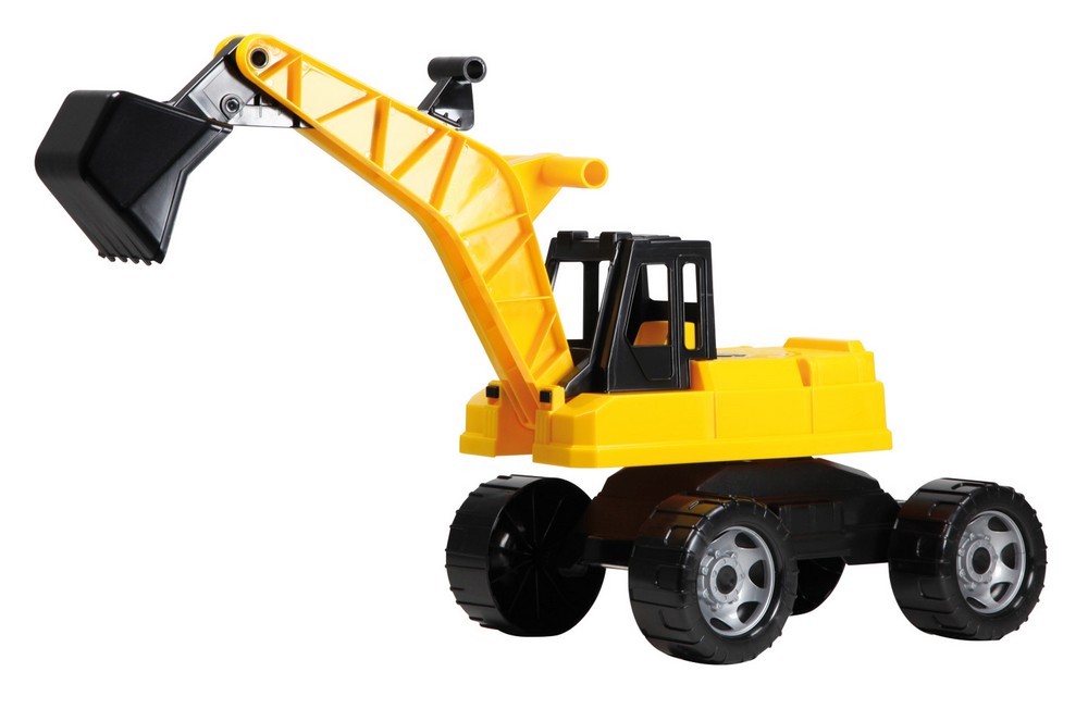 LENA GIGA TRUCKS Aufsitz-Bagger, schwarz/gelb, Schaukarton