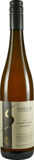 2016 Lagrein Rosé feinherb - Weingut-Destillerie Harald Sailler