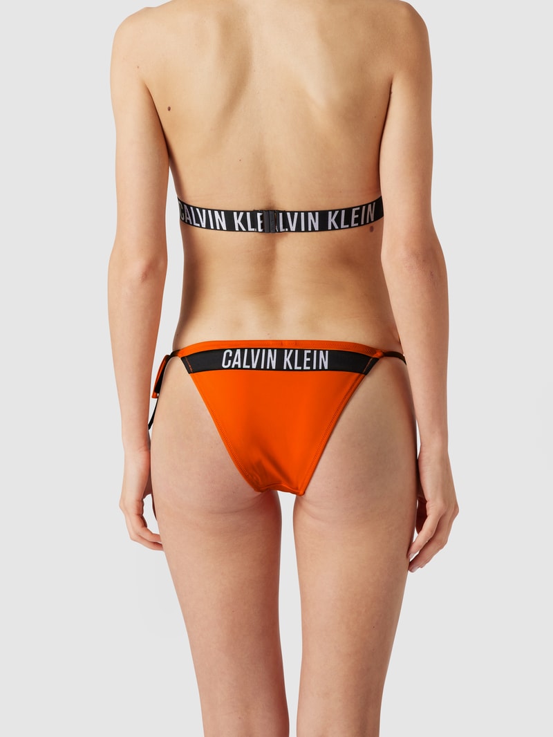 Bikini-Hose mit Schnürung in orange