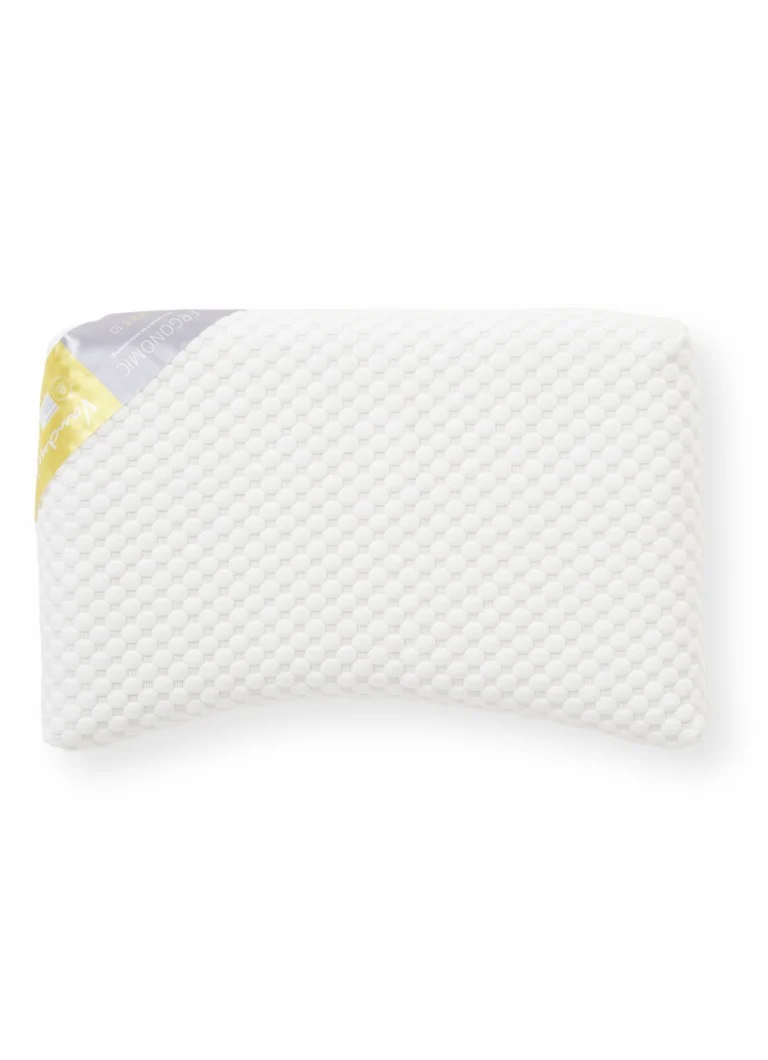 Cuscino ergonomico morbido Vandyck 10 con imbottitura in lattice naturale, 60 x 40 cm