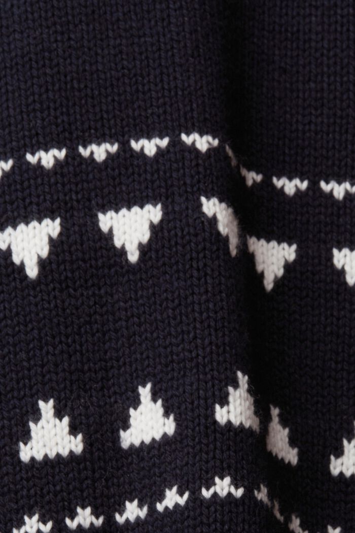 Zipper-Cardigan in Jacquardstrick