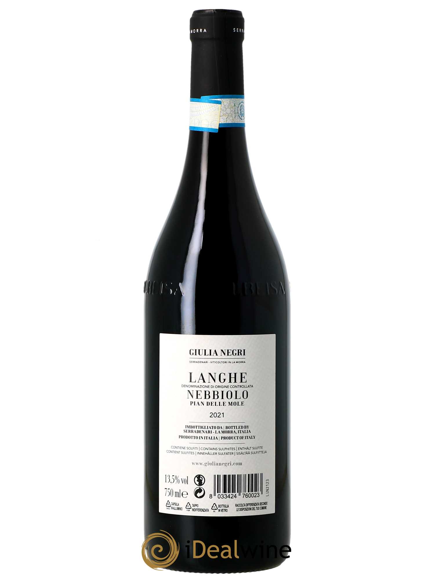 Langhe DOC Giulia Negri Nebbiolo  2021 - Lot de 1 Bouteille