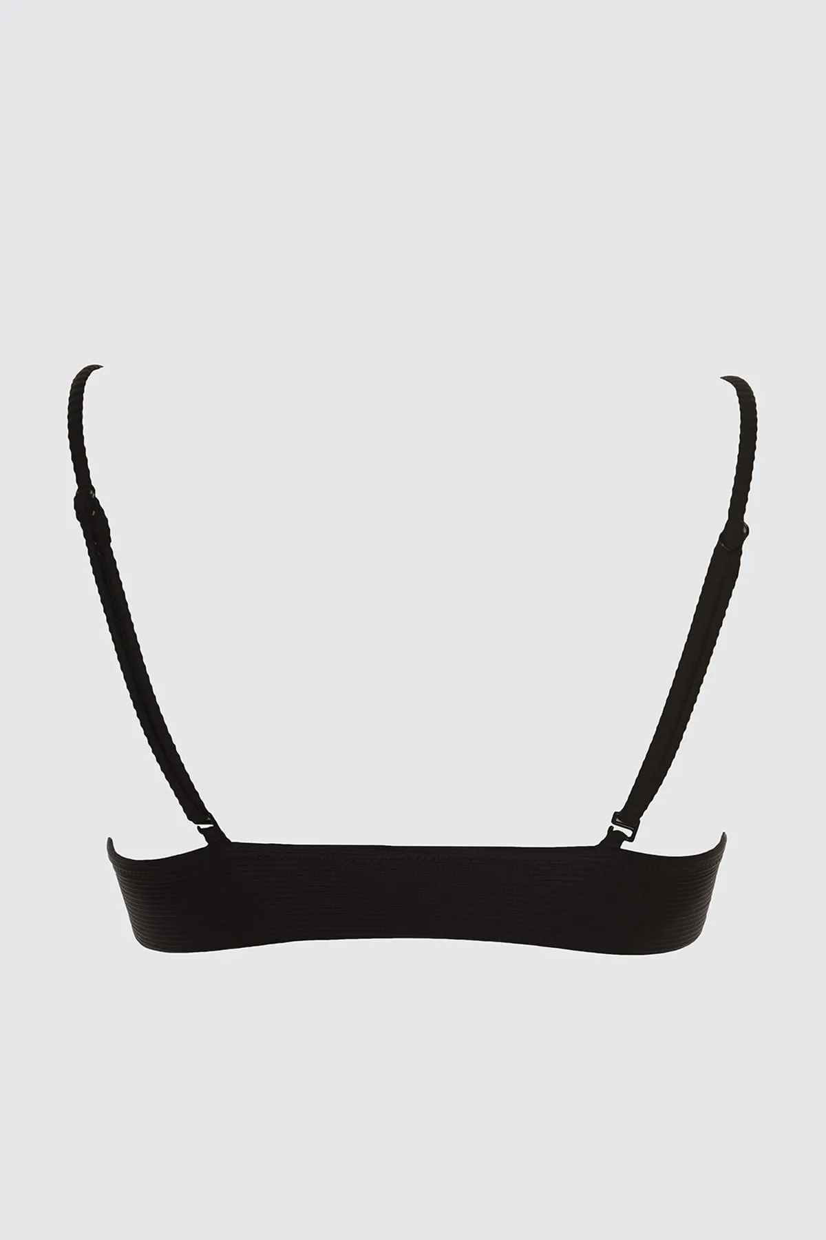 Trendyol Collection  Schwarzes strukturiertes Triangel-Bikinioberteil TBESS21BU0085