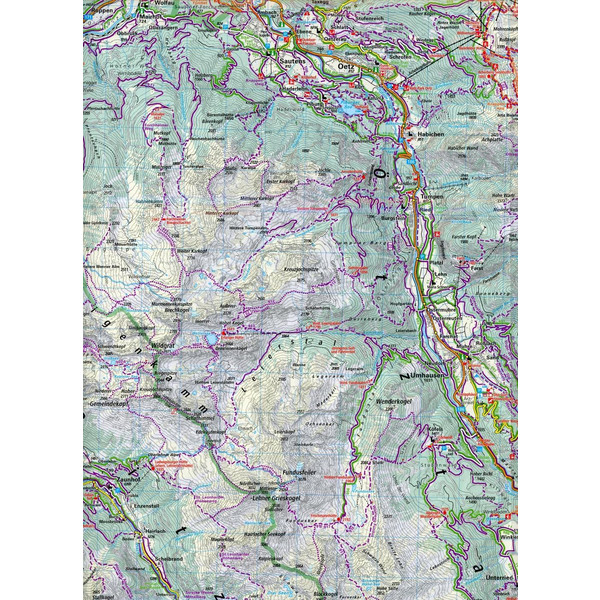 KuF Österreich Outdoorkarte 06 Ötztal 1 : 50 000 - Wanderkarte