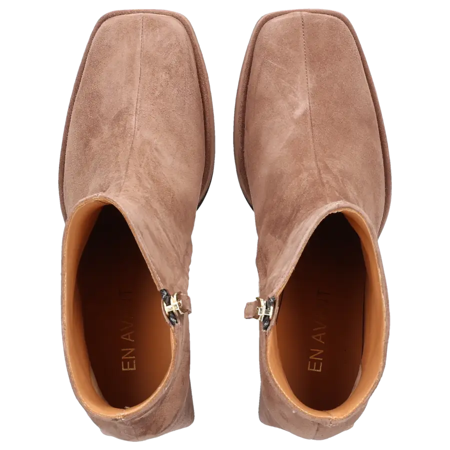EN AVANT - Klassische Stiefeletten 3023 Veloursleder - beige