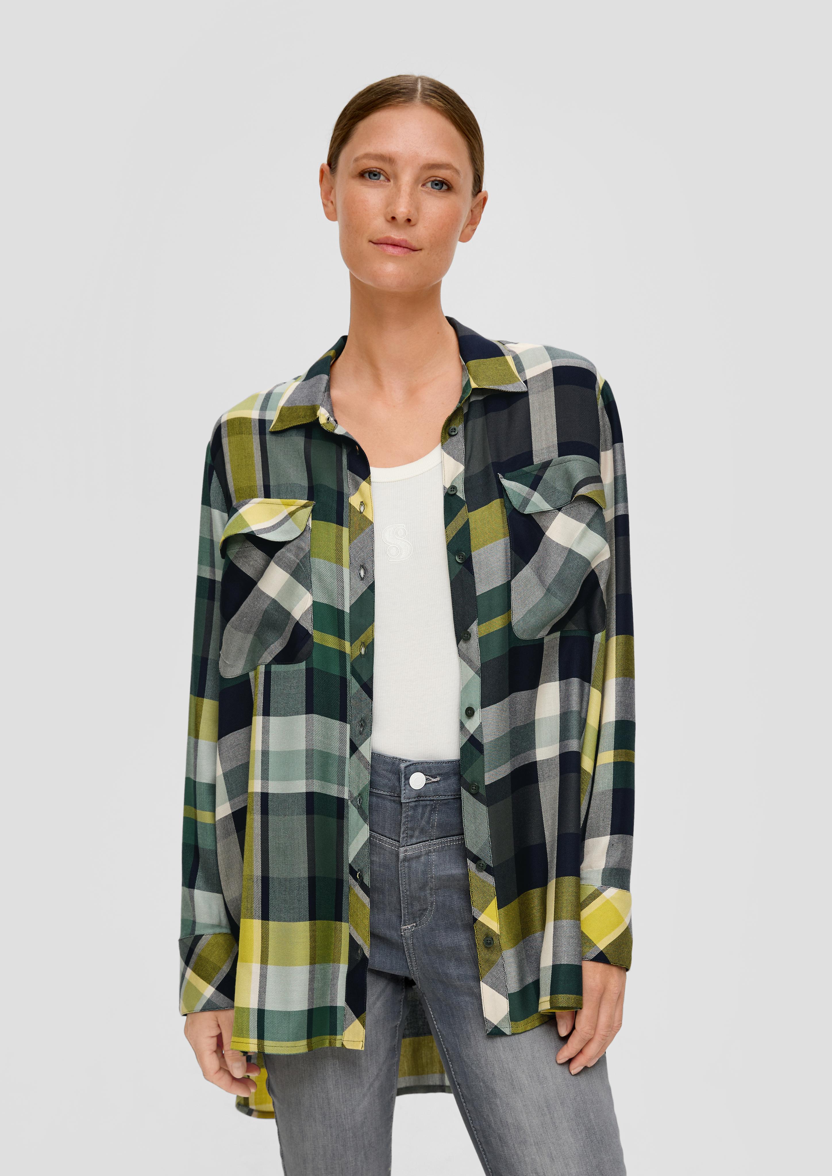 Longbluse aus Viskosemix  2138556-67N8