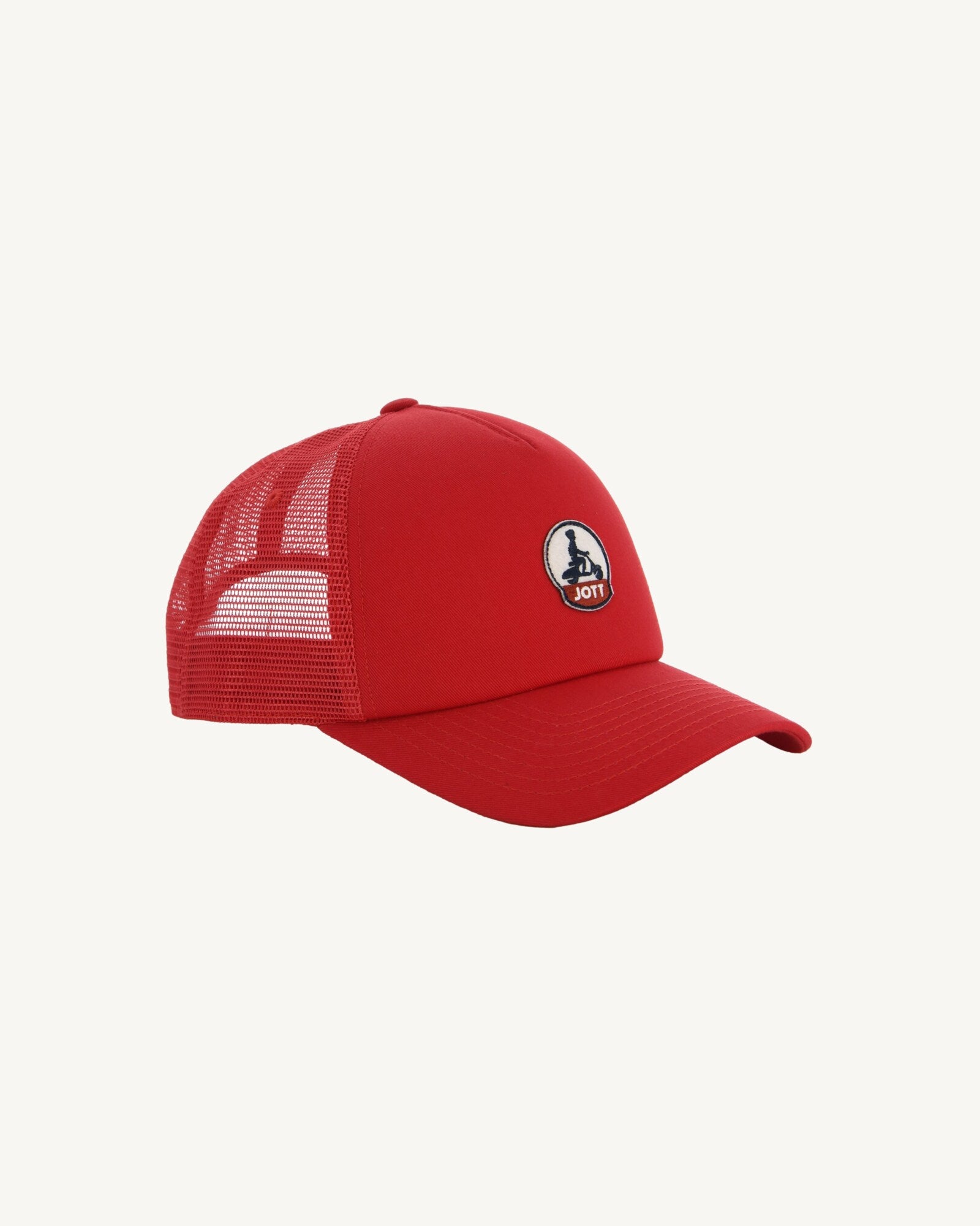 Casquette en coton et mesh Rouge Rise