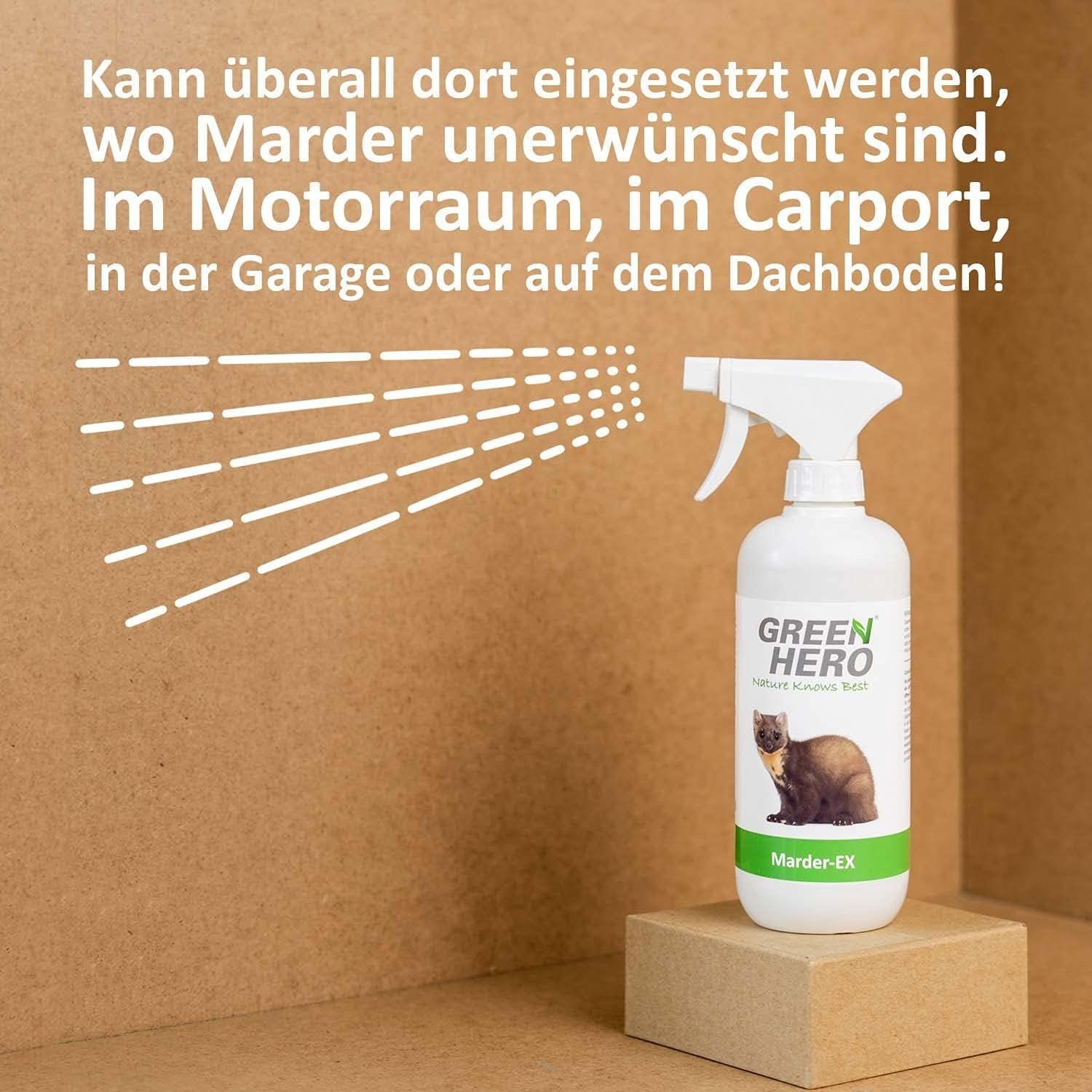 GreenHero Marderspray Marder-EX Marderabwehr, 500 ml