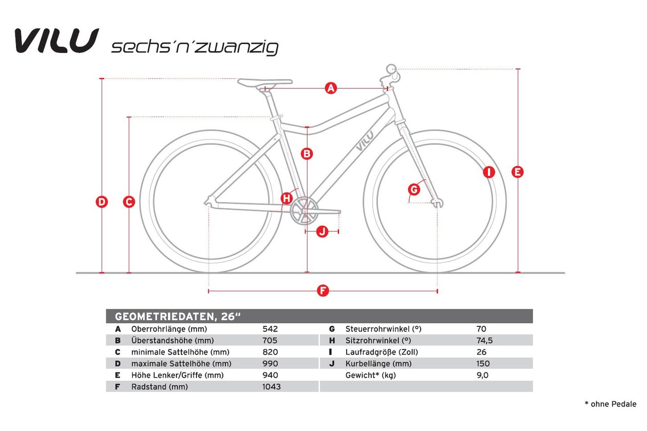 Vilu SECHSUNDZWANZIG - 2024 - 26 Zoll - Diamant