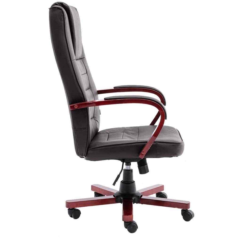 vidaXL Bürostuhl Bürostuhl Braun Echtleder (1 St)