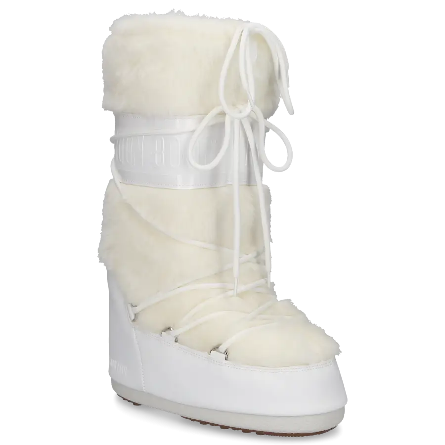 MOON BOOT - Snowboots ICON Kunstfell - weiß