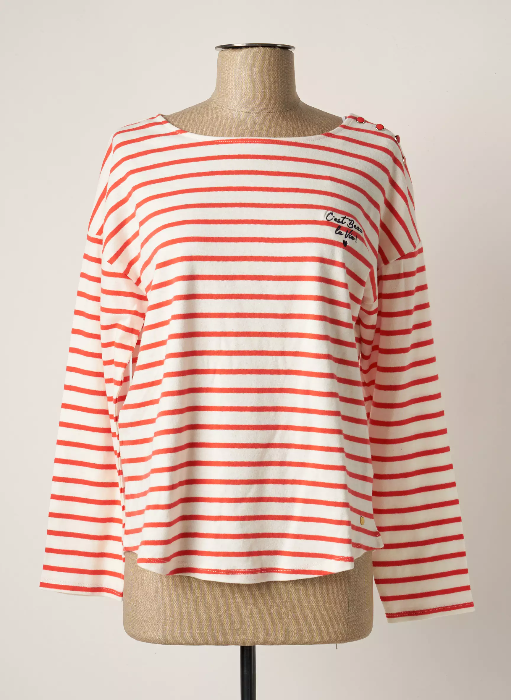 C Est Beau La Vie Tshirts Femme couleur rouge