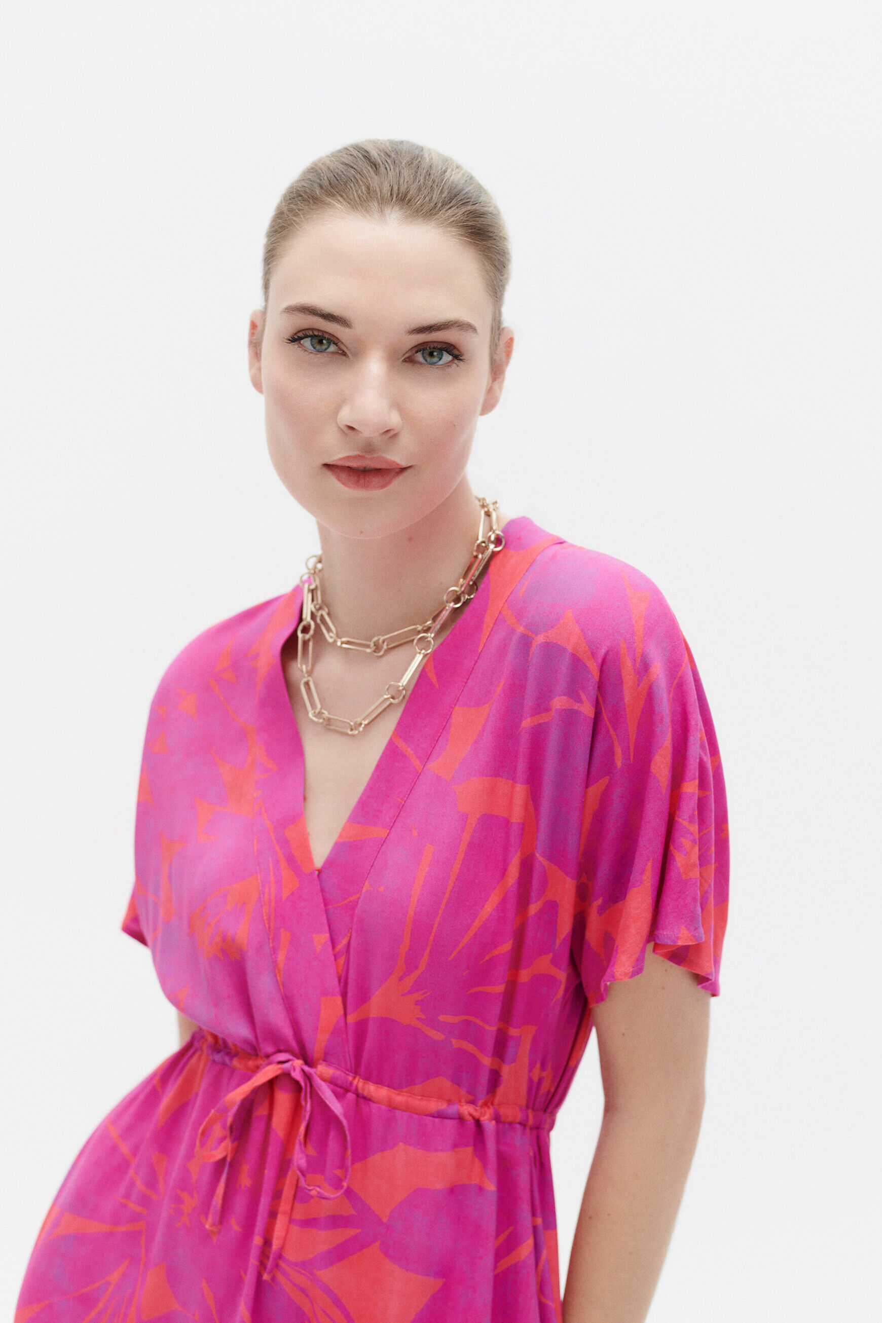 Robe relia rose femme