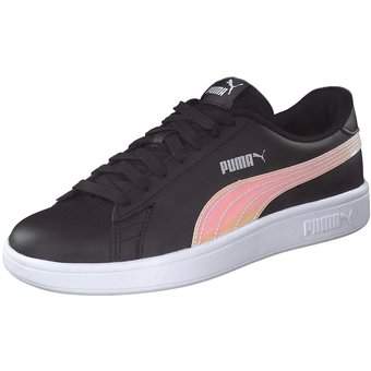 PUMA Smash v2 Holo Jr Sneaker in schwarz