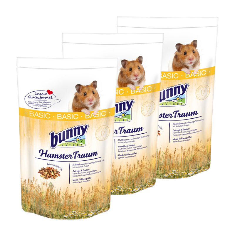 Bunny Hauptfutter Bunny HamsterTraum 3x600 g