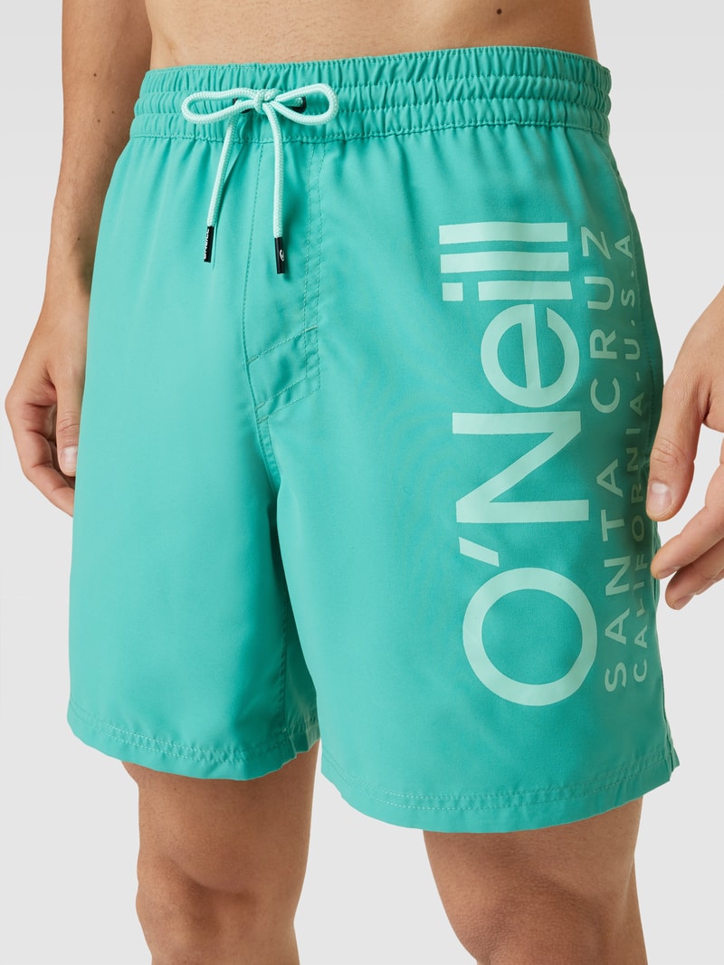 Badehose mit Motiv-Print Modell 'Original Cali 16 Shorts' in mint