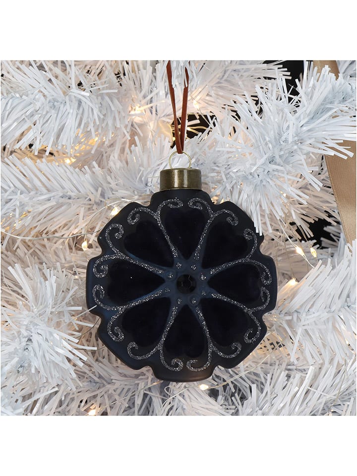 Kersten 2er-Set: Christbaumkugeln in Schwarz - (B)10 x (H)10 x (T)5 cm günstig kaufen onesize