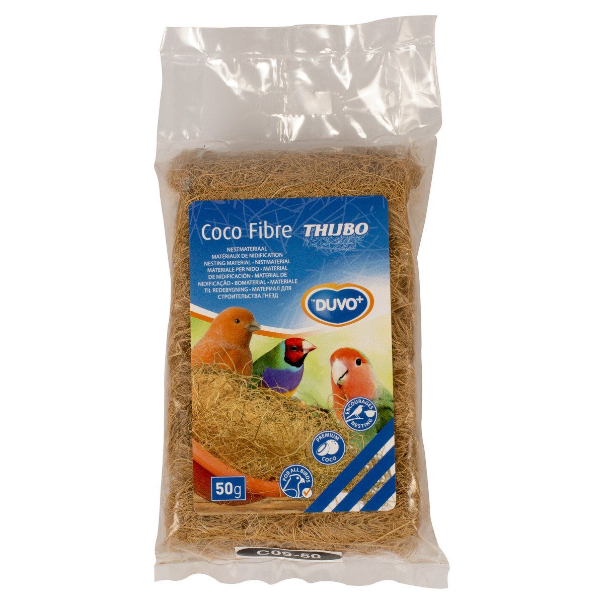 DUVO+ Vogelkäfig Kokosfaser 50 g braun