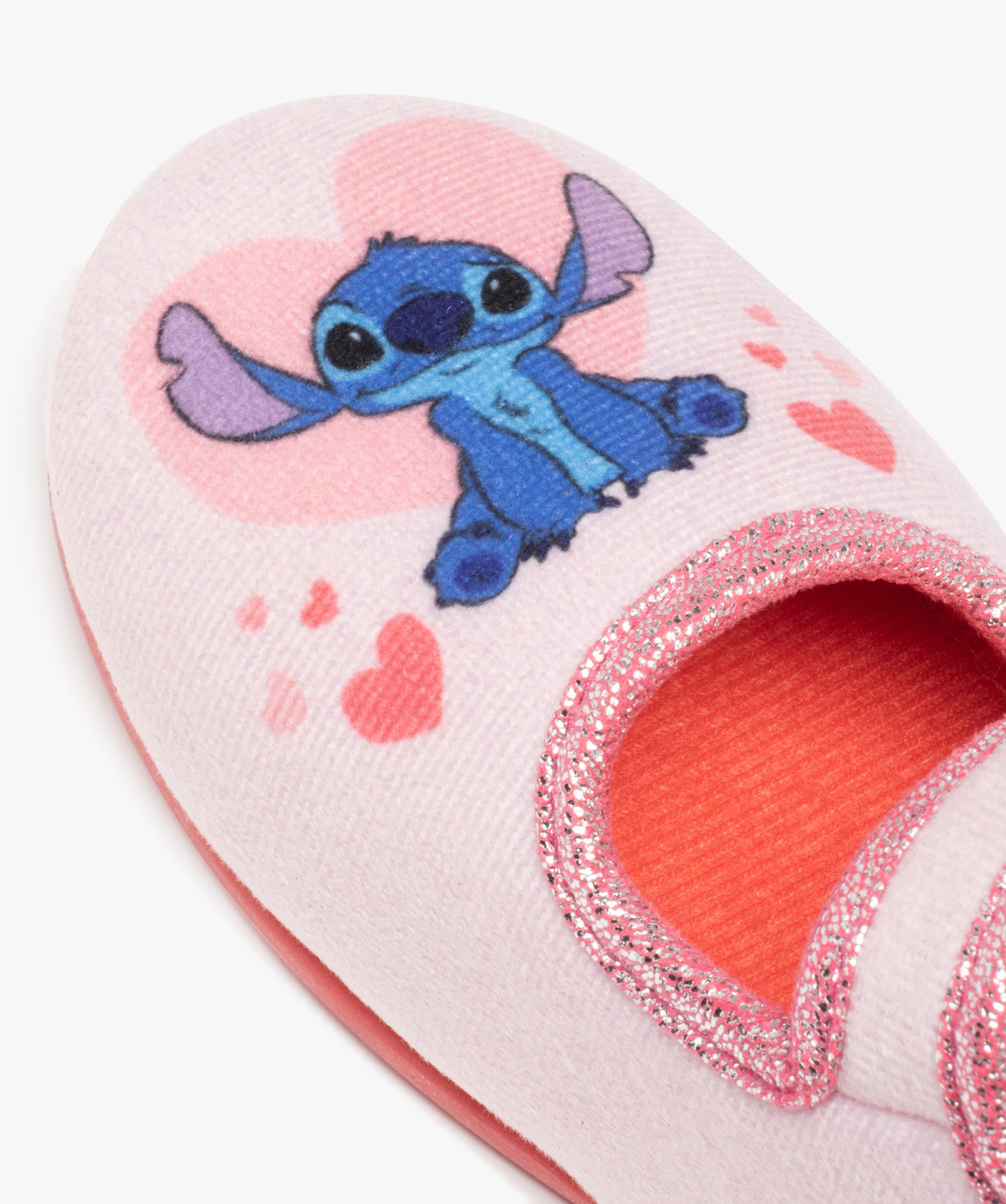 Chaussons fille ballerines imprimées Stitch - DS rose | GEMO