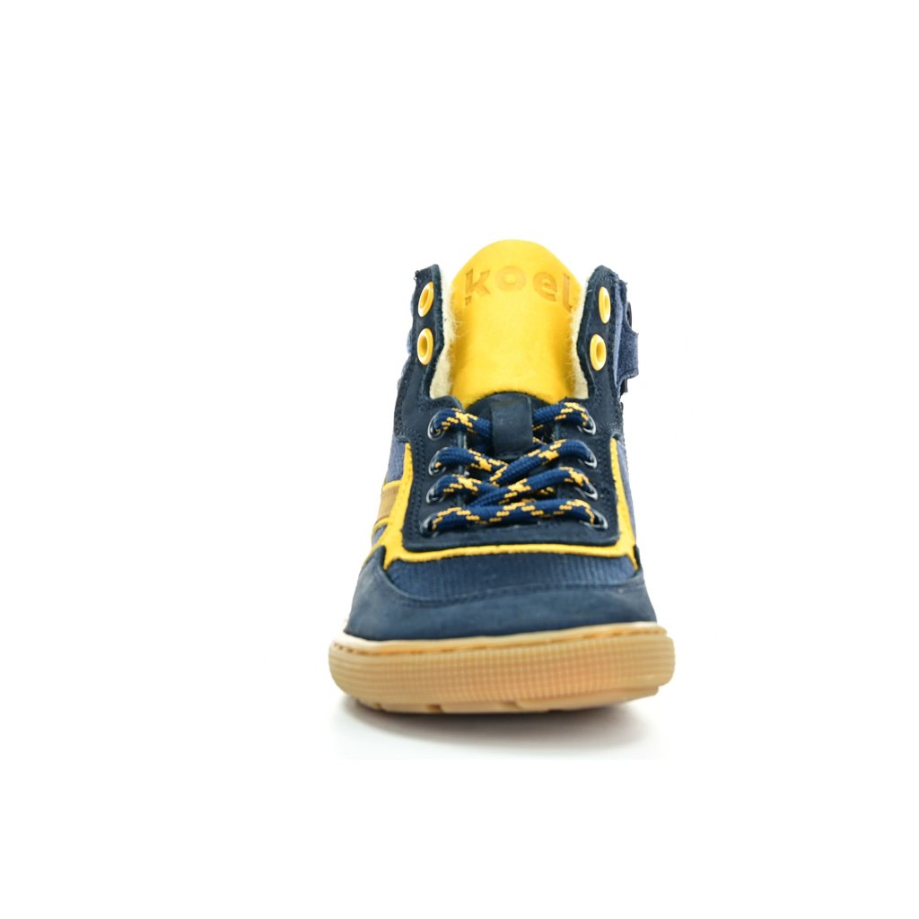 Koel4kids Danish Nappa Wool Blue Winterbarfußschuhe