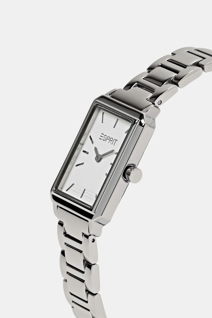 Edelstahluhr mit Leder-Armband