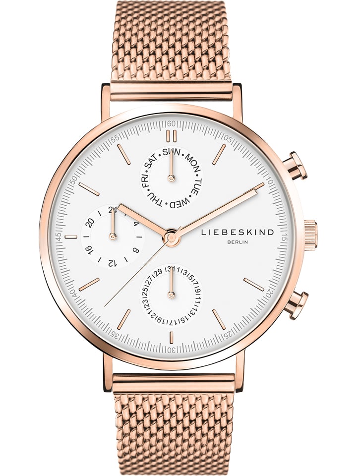 Liebeskind Quarzuhr in Roségold/ Weiß günstig kaufen onesize