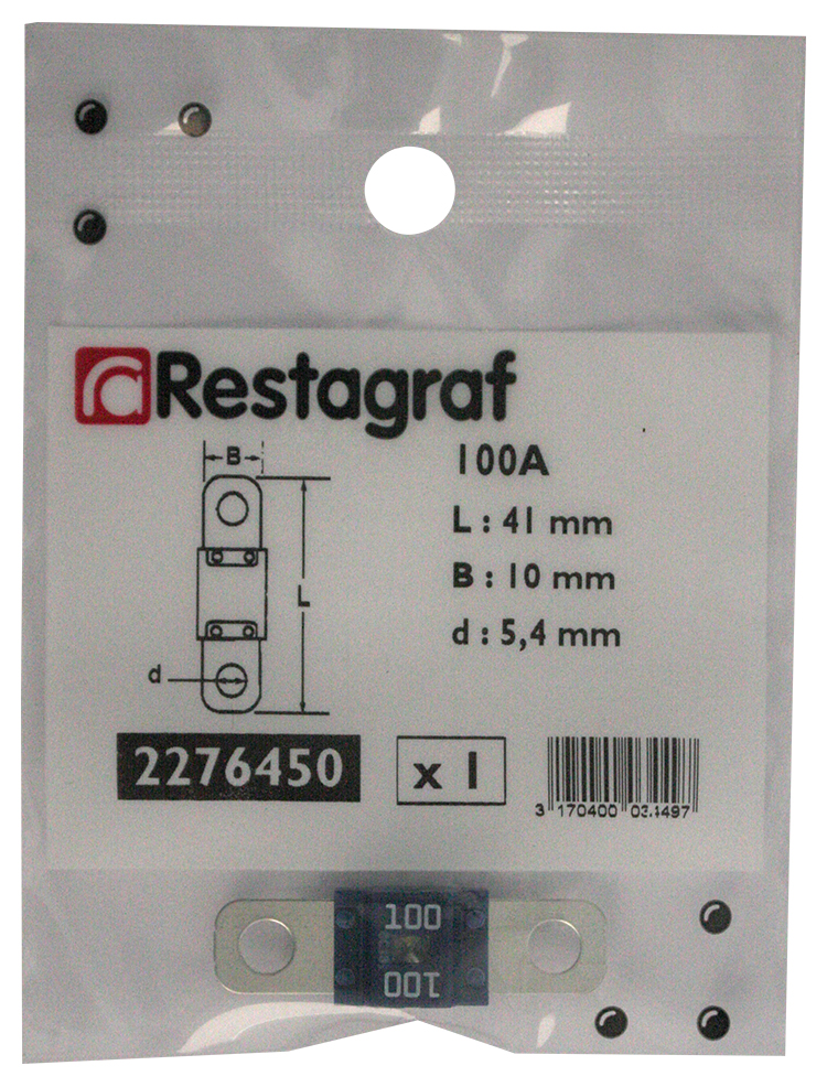 Restagraf MIDIVAL 58 V 100 A Flachstecksicherung - ATU