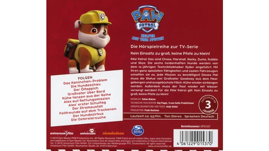 PAW Patrol Hörspielbox 3