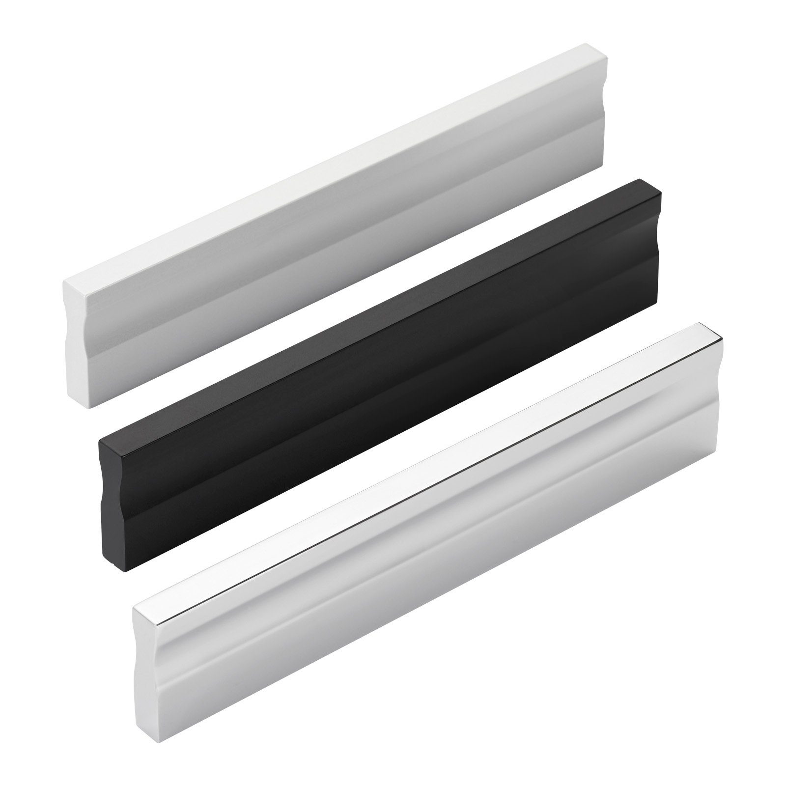 SO-TECH® Möbelgriff Griffleiste LONA Aluminium, inkl. Befestigungsschrauben, L x B x H 42 x 7,5 x 27,5 mm, Bohrlochabstand: 32 mm