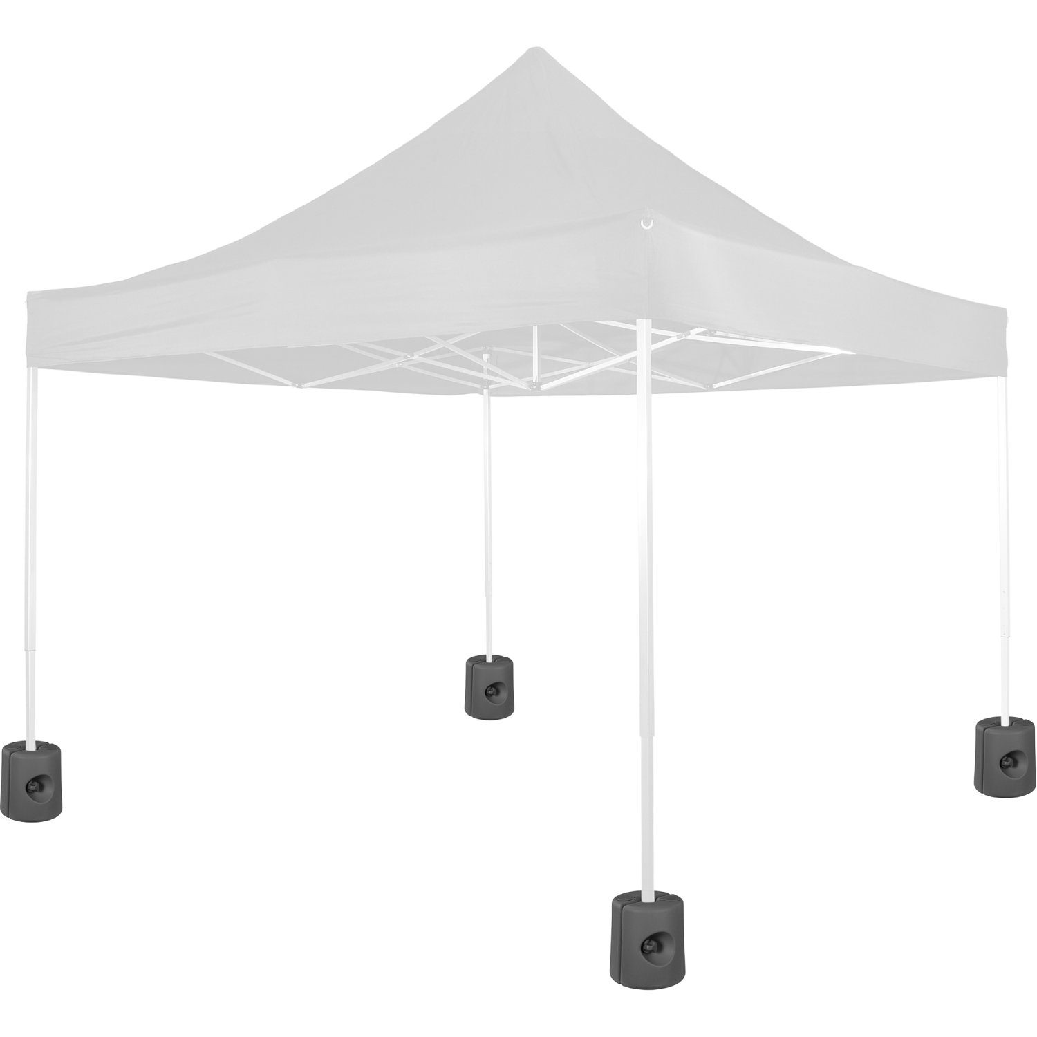 INSTENT Standfuß Pavillonstandfüße Beschwerungsgewicht (Set, 4 St., 4er Set), Wasser Sand befüllbar, Stabilisation für Pavillons, Farbwahl