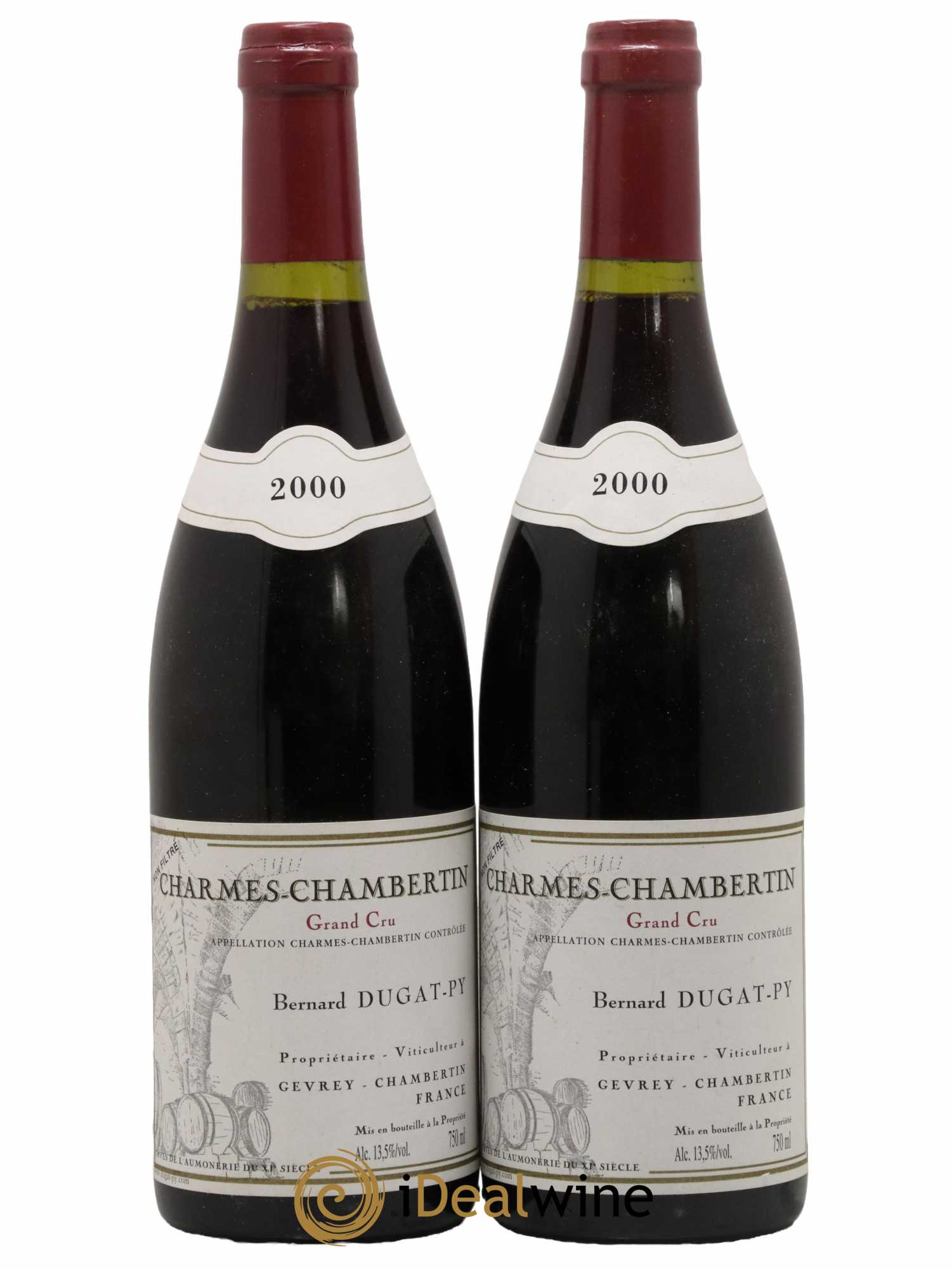 Charmes-Chambertin Grand Cru Dugat-Py  2000 - Lot de 2 Bouteilles