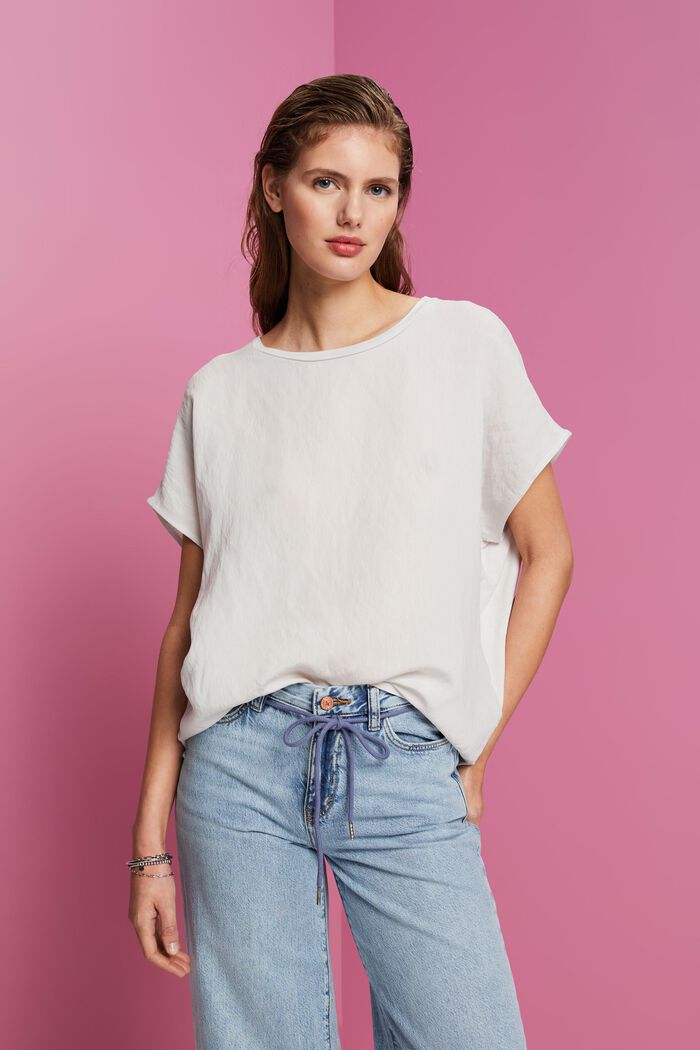 T-Shirt aus Materialmix