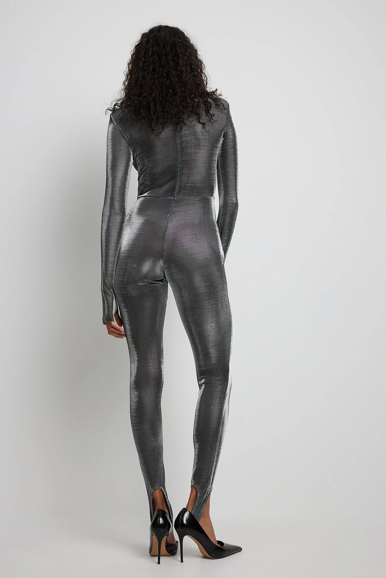 Jumpsuit mit gepolsterten Schultern